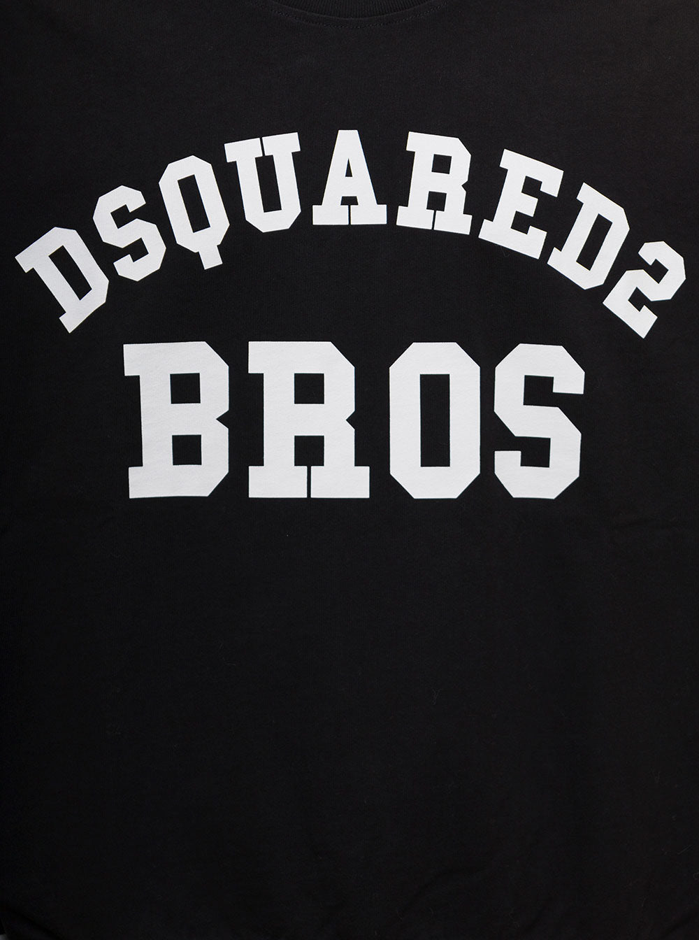Black Cotton Sweatshirt With Logo D-Squared2 Man Sweatshirts