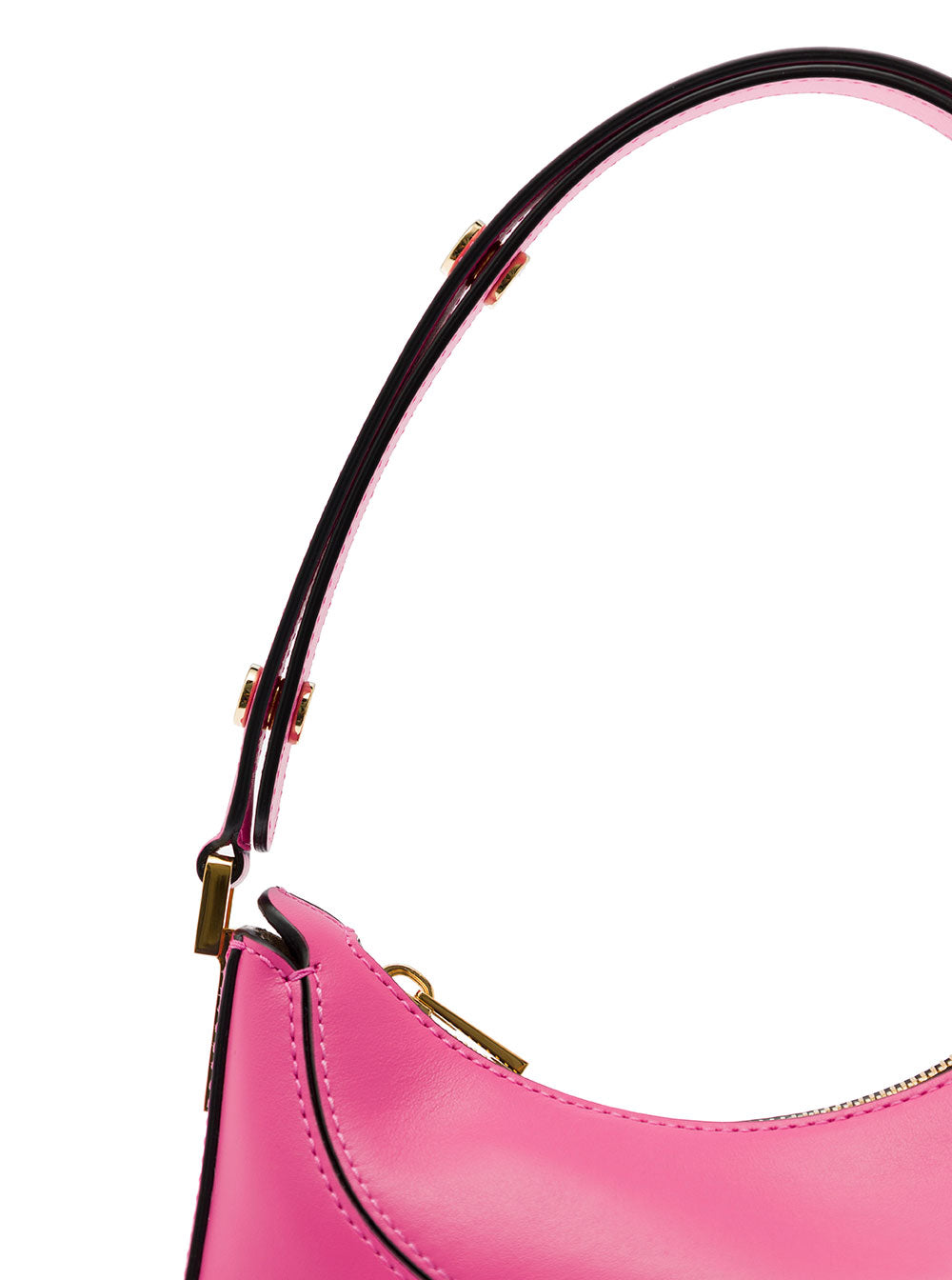 Slim Hobo Pink Leather Handbag With Logo Marni Woman Fuxia Calf Shoulder Bags