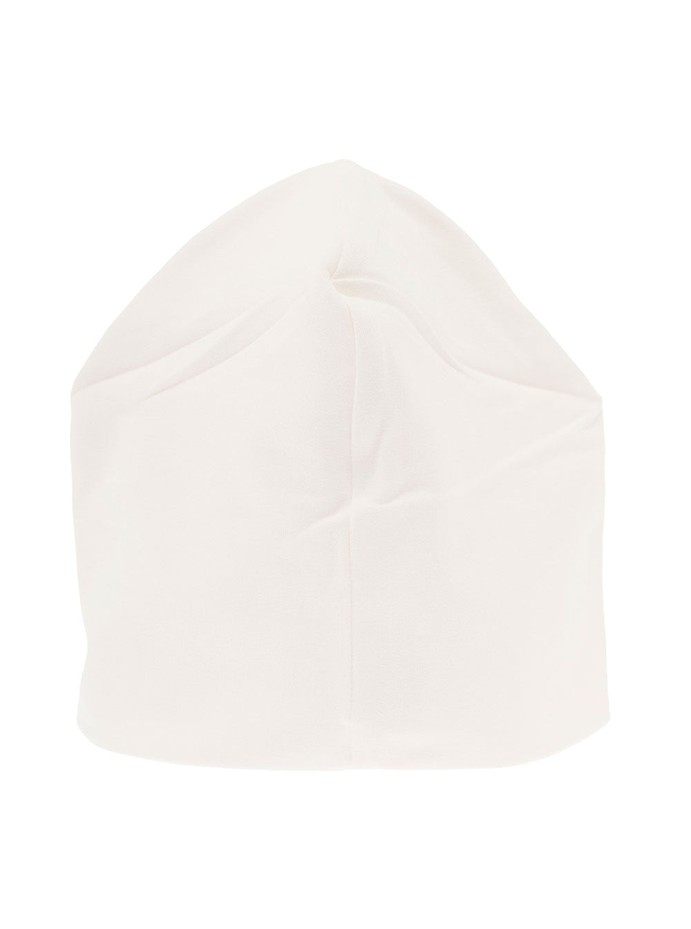 White Cotton Cap With Teddy Bear Print Moschino Kids Boy Elastane Hats And Gloves