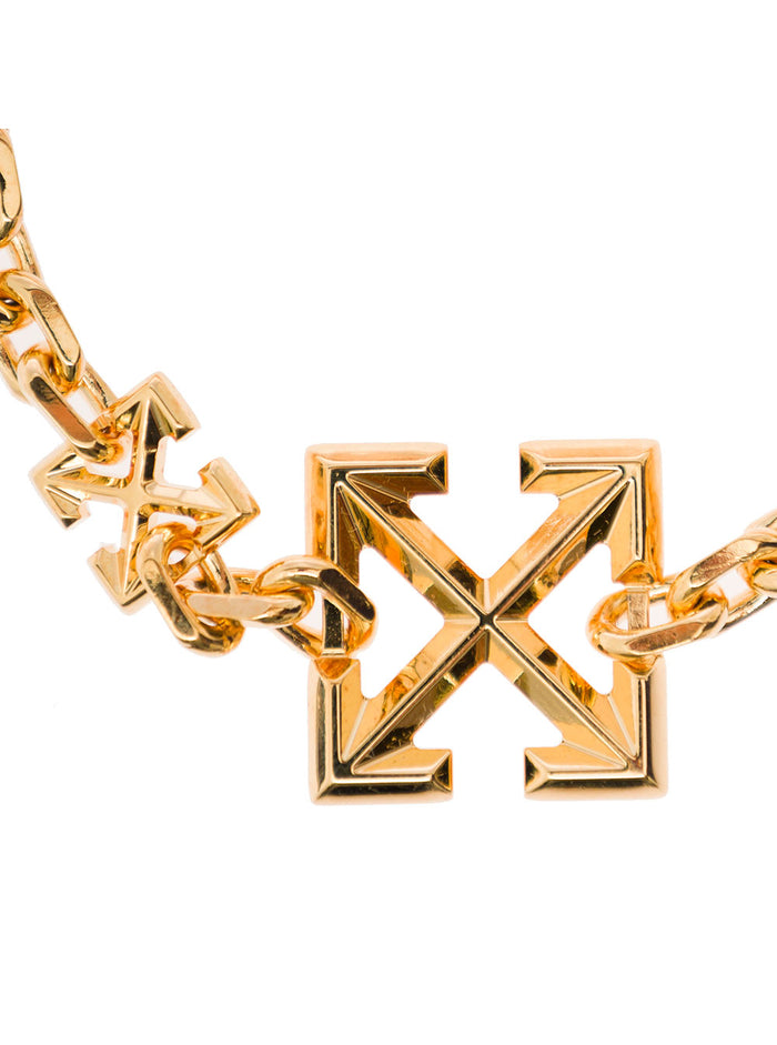Arrow Gold-Colored Metal Bracelet Off White Woman Metallic Brass