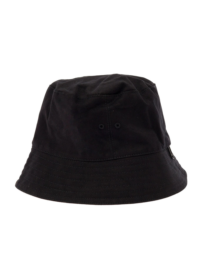 Arrow Black Cotton Bucket Hat Off White Man And Gloves