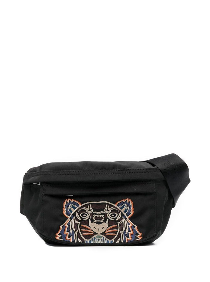 Belt Bag Black Polyester Crossbody