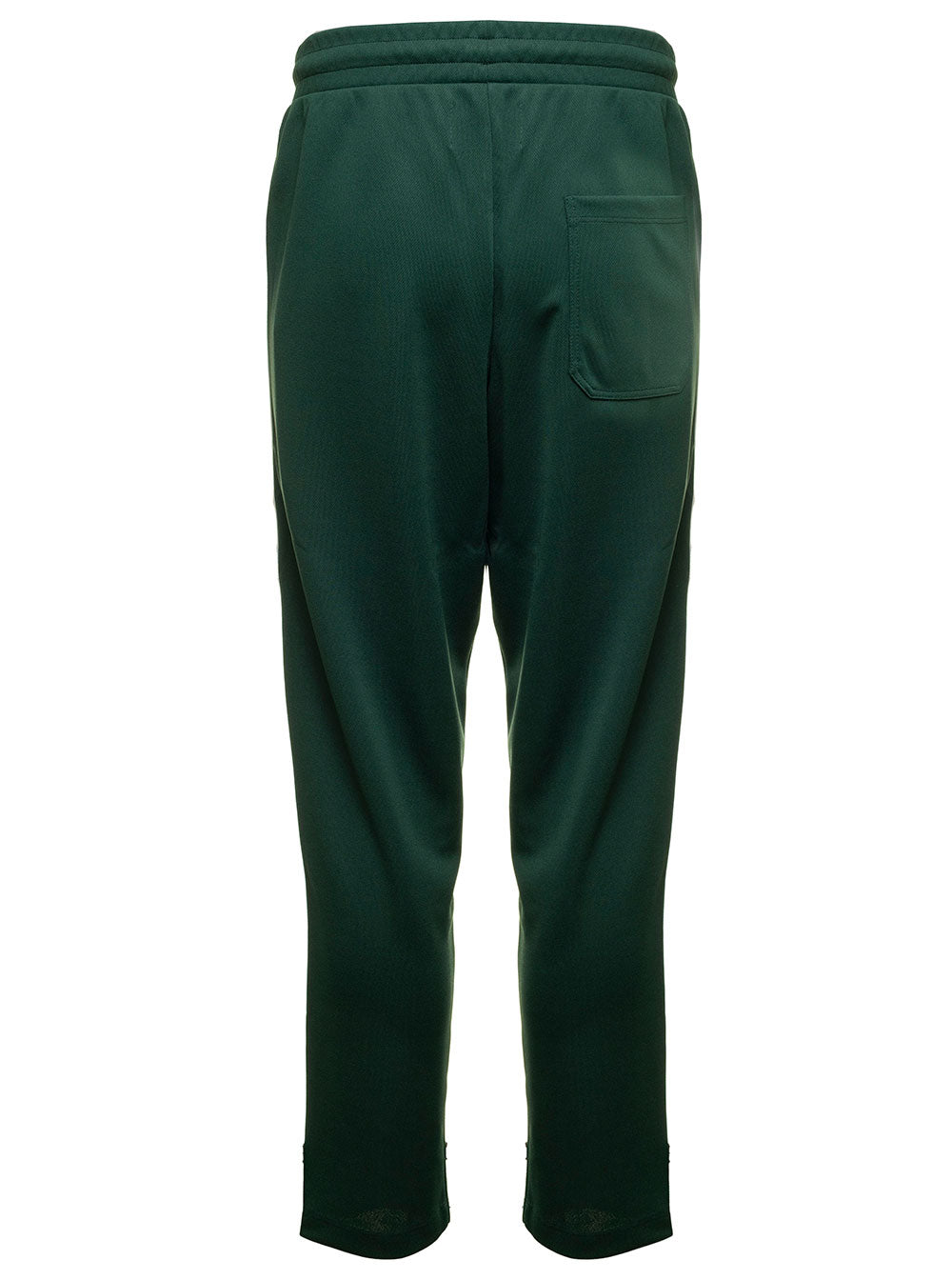 Green Technical Fabric Track Joggers With Logo Golden Goose Man Polyester Trousers