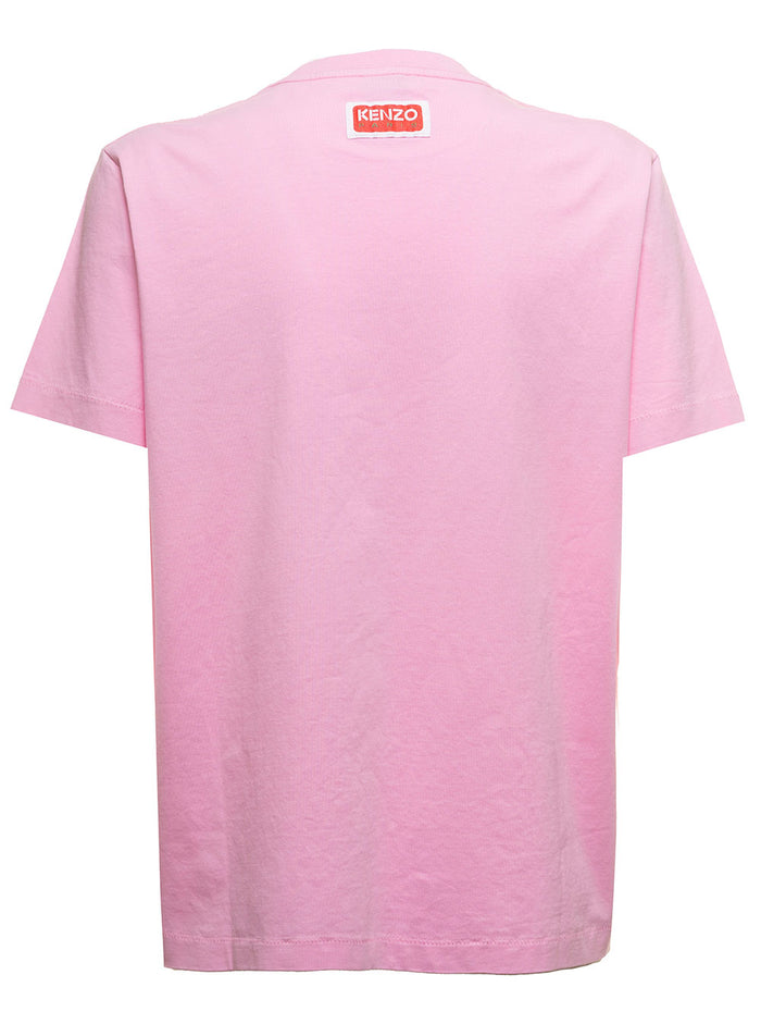 Pink Paris Loose T-Shirt Jersey Kenzo Woman Cotton Tshirts And Polo Shirts