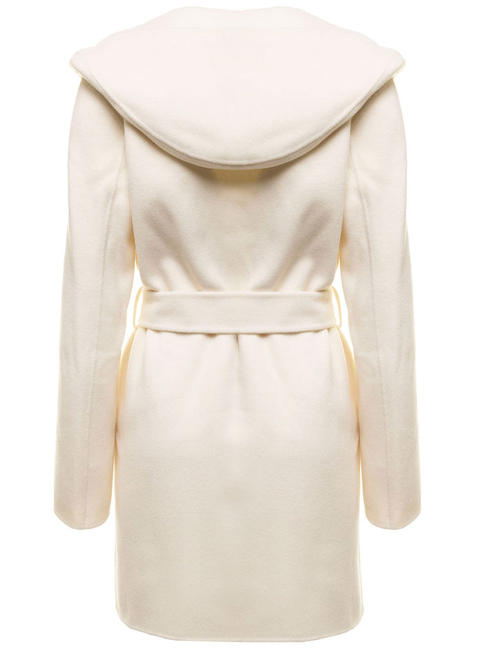 Overlay Wool And Cashmere White Coat Theory Woman