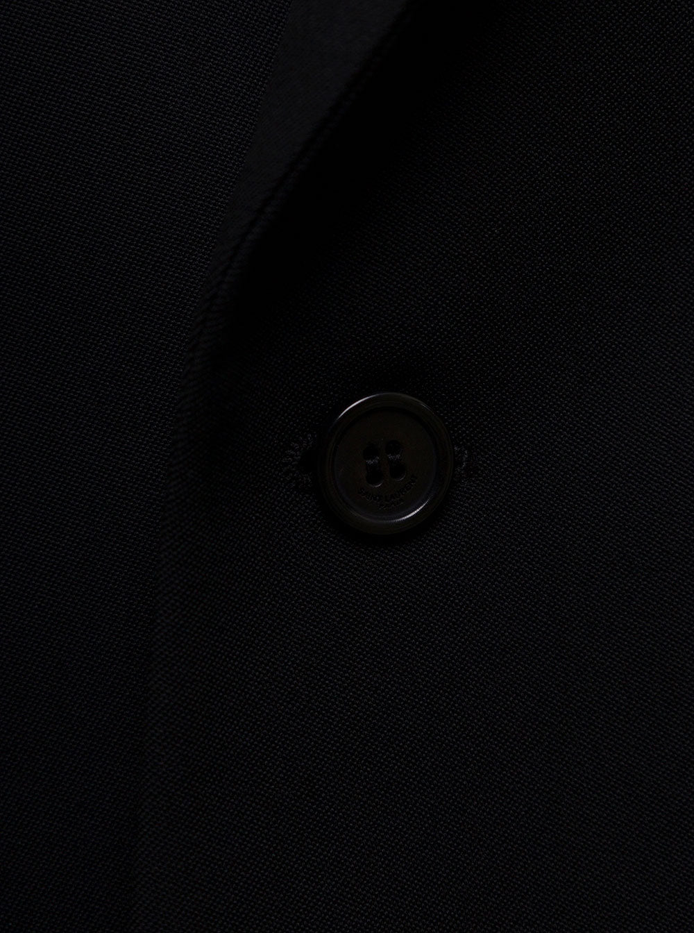 Saint Laurent Womans Single Breasted Black Wool Blazer Blazers