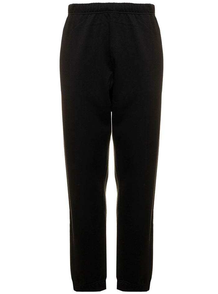 Black Boke Flower Joggers Light Fleece With Crest And Logo Embroideries Kenzo Man Cotton Trousers