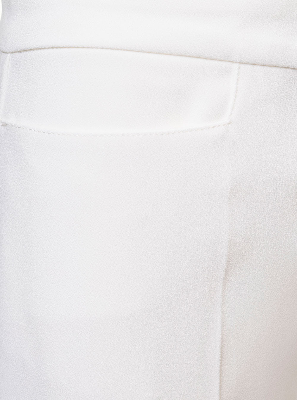 Pierangela White Flared Trousers Crepe Pinko Woman