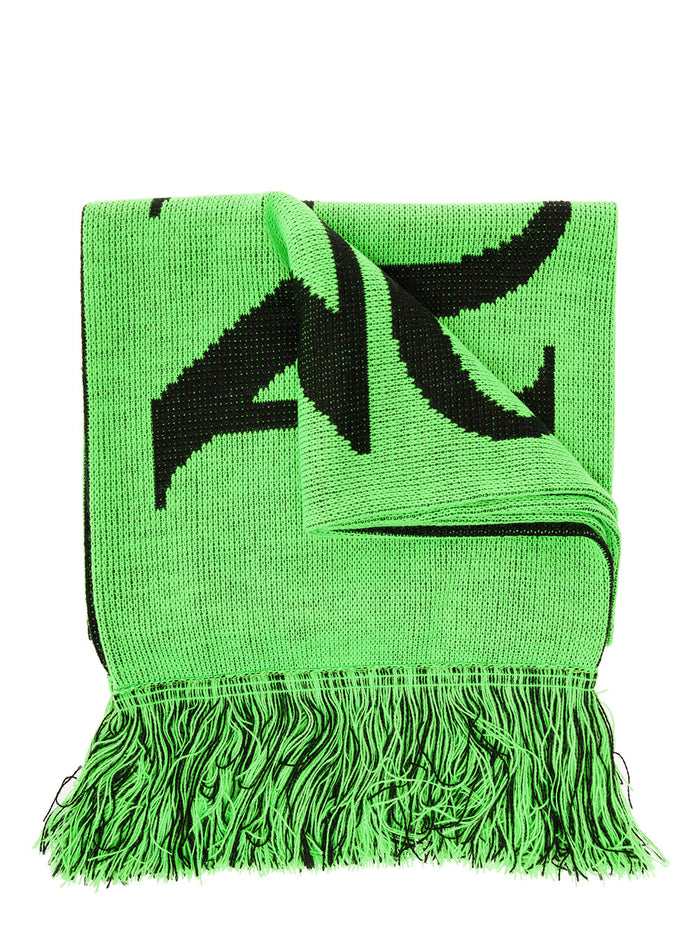Fluo Green No Pronlemo Scarf Knit Aries Man Acrylic Scarfs And Foulards