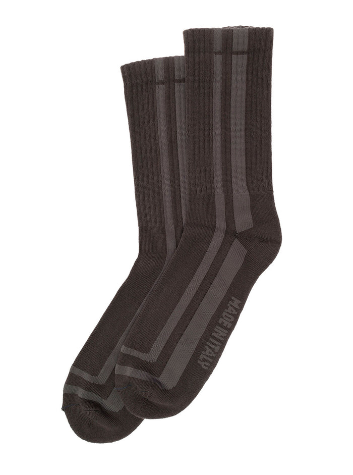 Black Socks Jacquard Yarn With Tonal Logo Gcds Man Pc Wp Wo Vi Underwear