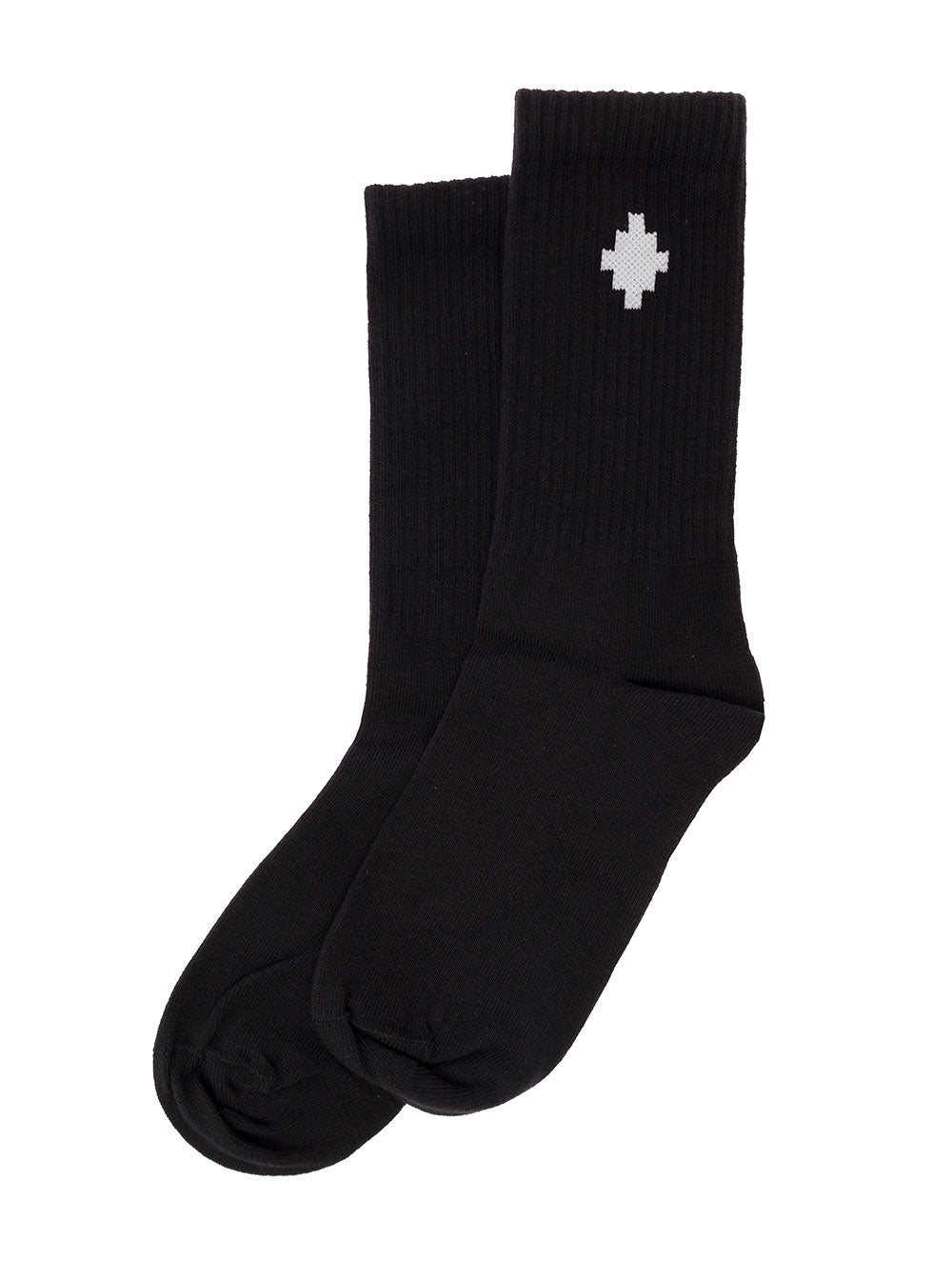 Black Socks Terry With Jacquard Logo Marcelo Burlon Kids Cotone Poliammide Underwear