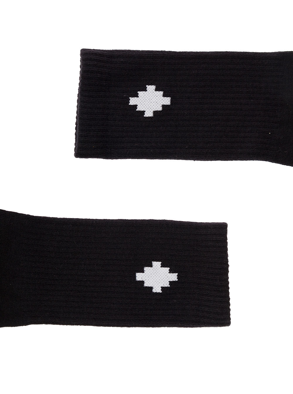 Black Socks Terry With Jacquard Logo Marcelo Burlon Kids Cotone Poliammide Underwear