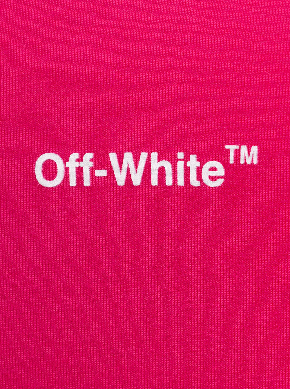 Off White Kids Girls Fuchsia Rubber Arrow T-Shirt Fuxia Cotton Tshirts And Polo Shirts