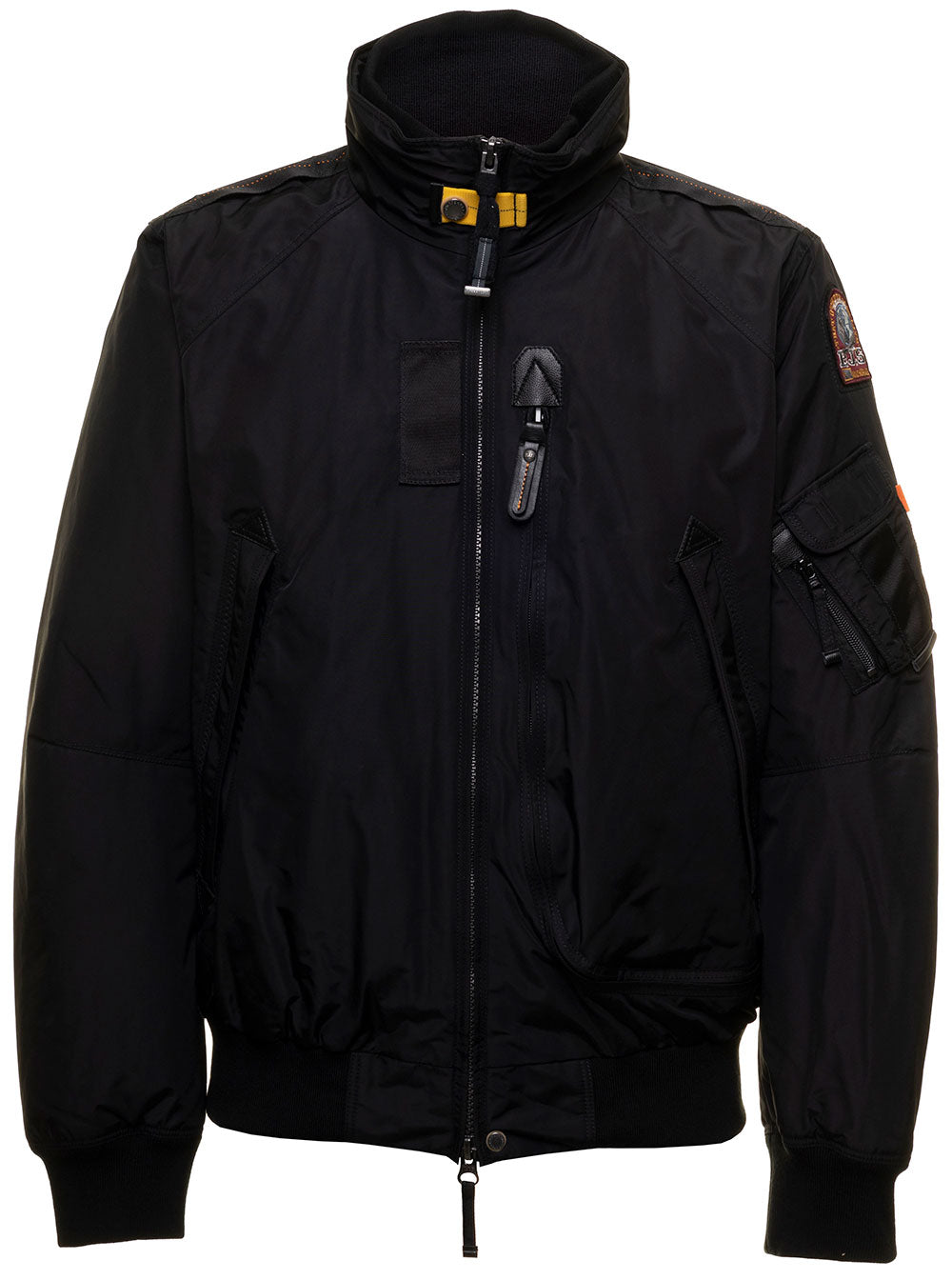 Right Hand Core Jacket Recycled Fabri With Duck Fetahers Padding Parajumpers Man Black Polyamide