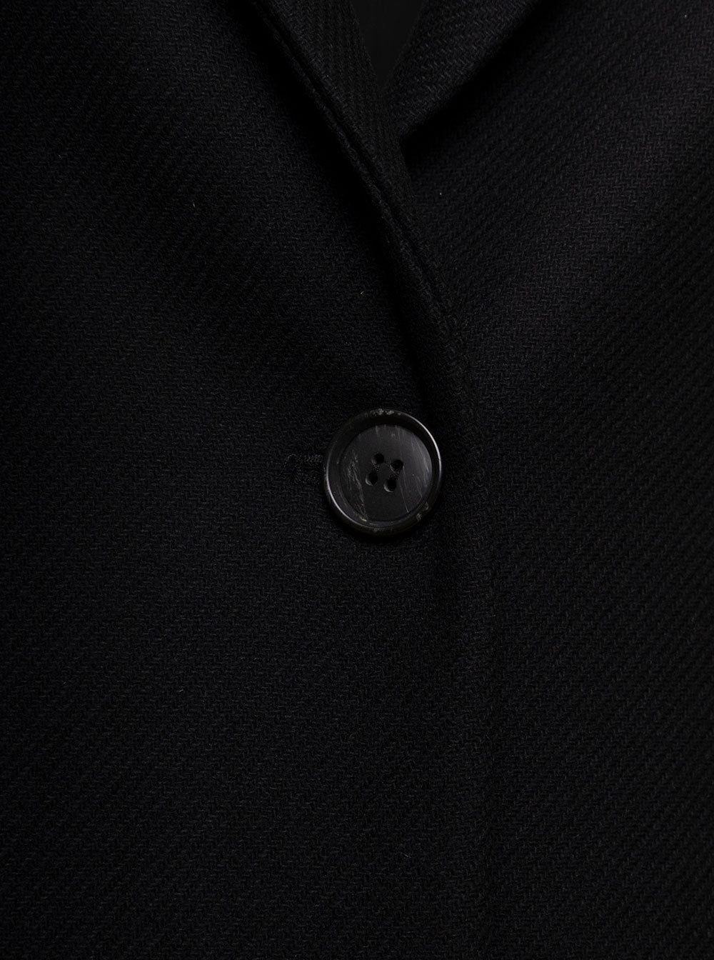 Oriana Black Coat Wool Twill Semicouture Woman Virgin Polyamide