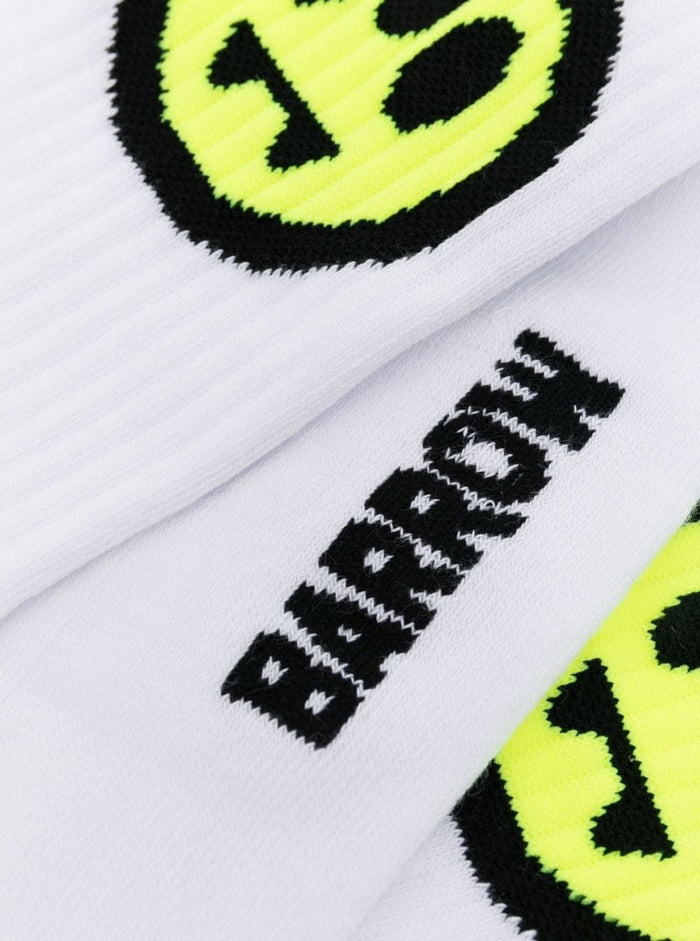 Socks Unisex White Cotone Poliammide Elastan Underwear