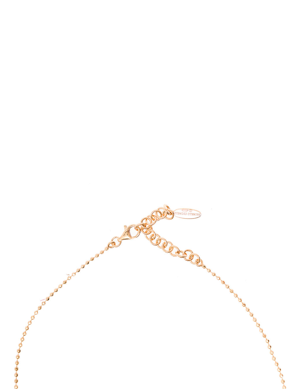Gold-Tone Necklace Silver With Metal Fringe Tassel Brunello Cucinelli Woman Metallic Necklaces