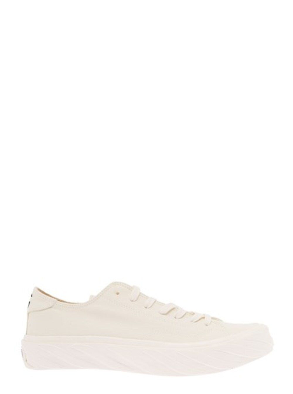 Age Mans Low Top White Cotton Sneakers Canvas