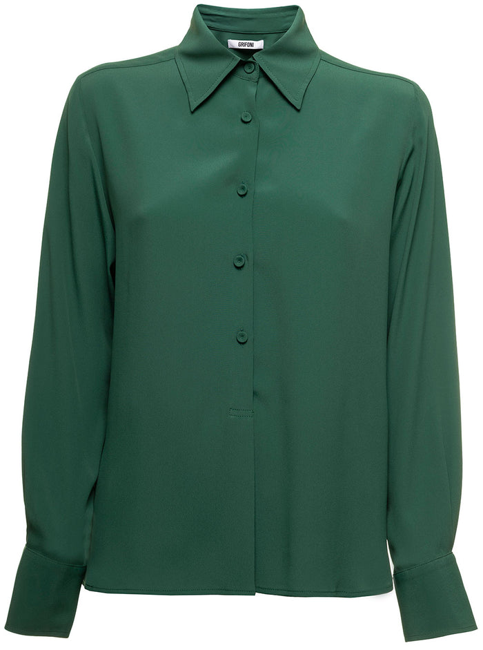 Shirt Green And Blouses