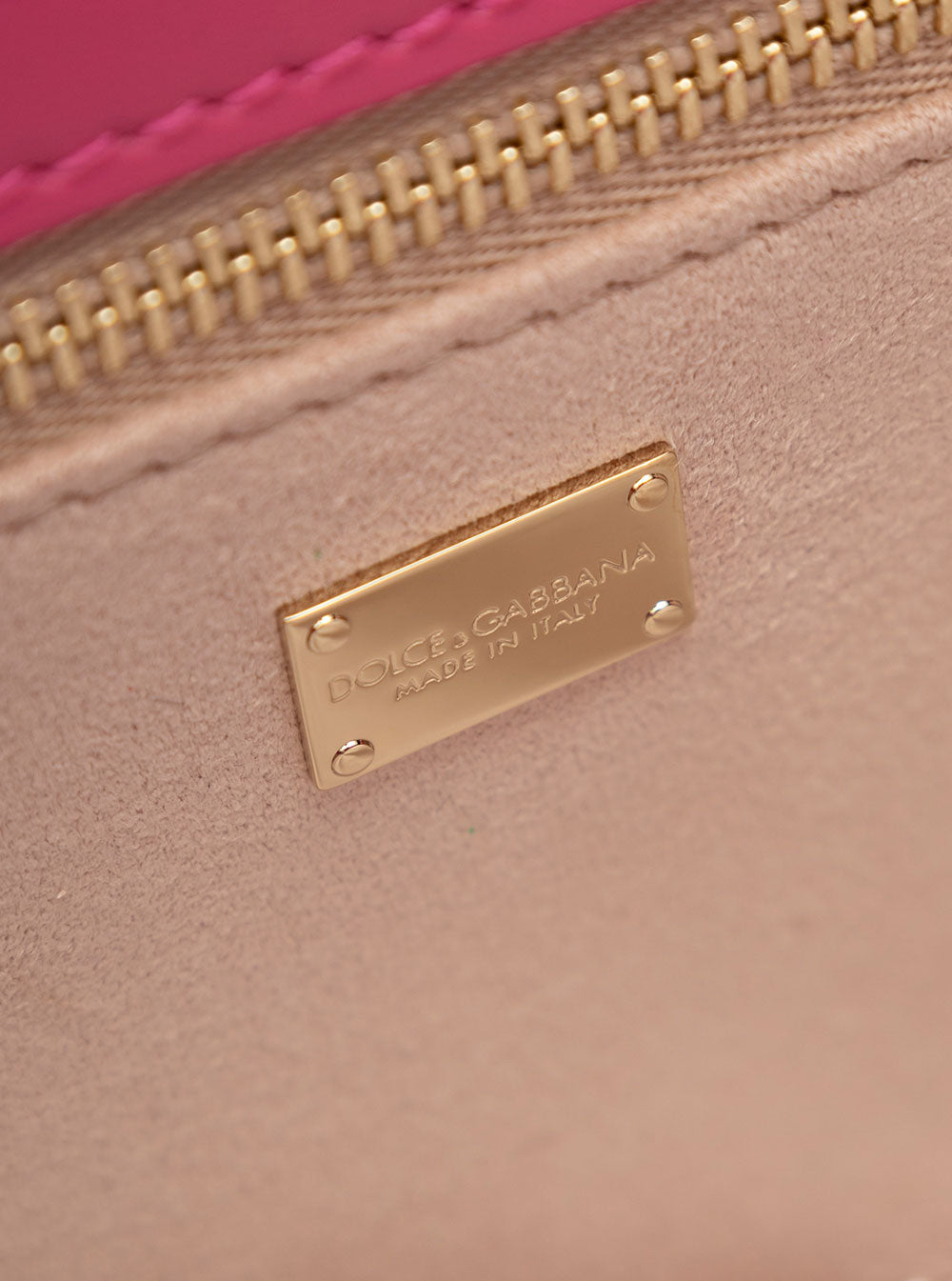 Pink Embossed Crossbody Bag Woman Dolce&gabbana Calf
