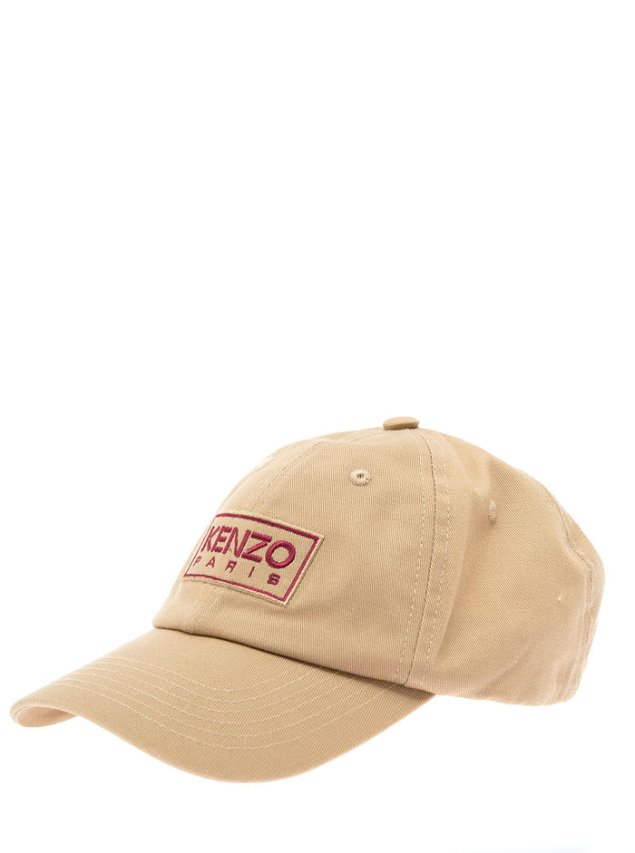 Beige Baseball Hat Man Kenzo Cotton And Gloves