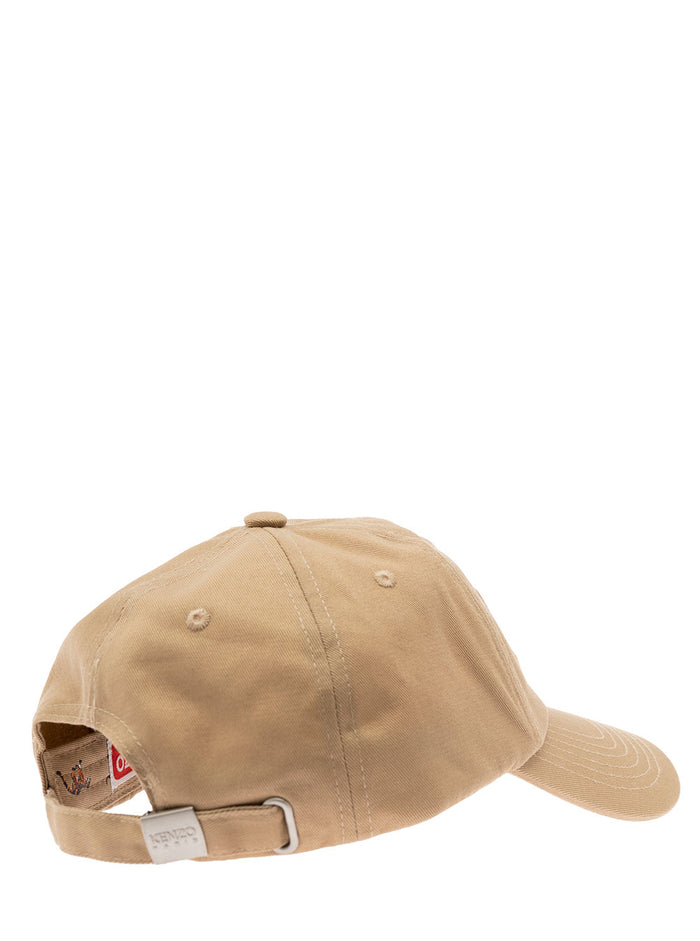 Beige Baseball Hat Man Kenzo Cotton And Gloves