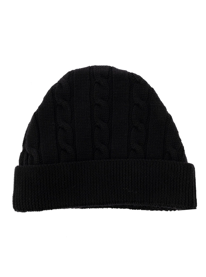 Off-White Kids Boys Black Wool Hat Virgin And Gloves