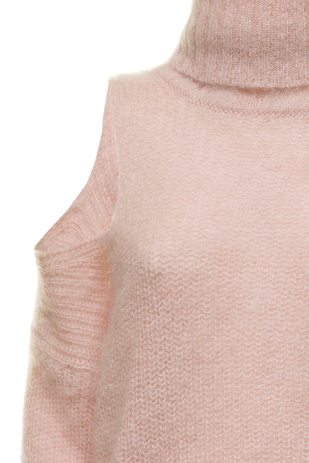 Beige Turtleneck Sweater Woman Andrea Adamo Jersey