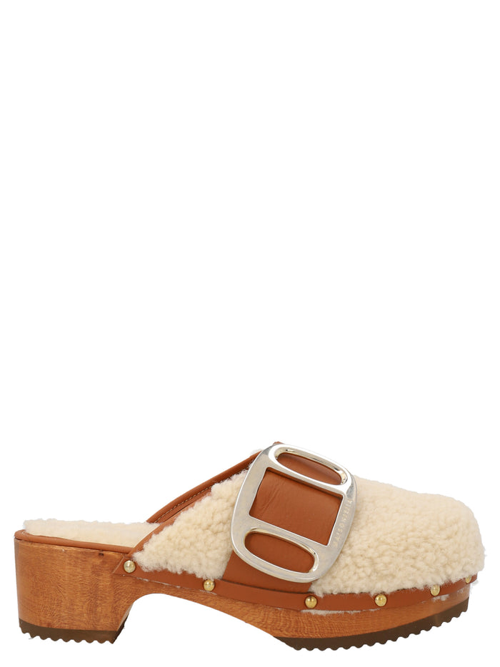 Jodie Clogs Leather Flat Shoes
