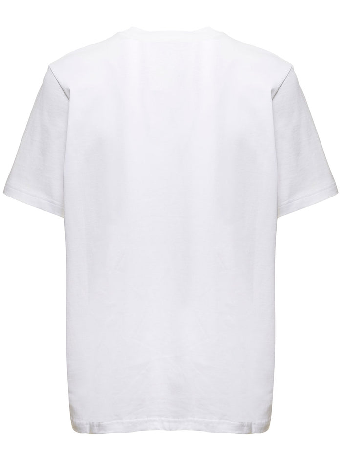 Casablanca Par Avion Screen Printed T-Shirt White Jersey - Organic Cotton Tshirts And Polo Shirts