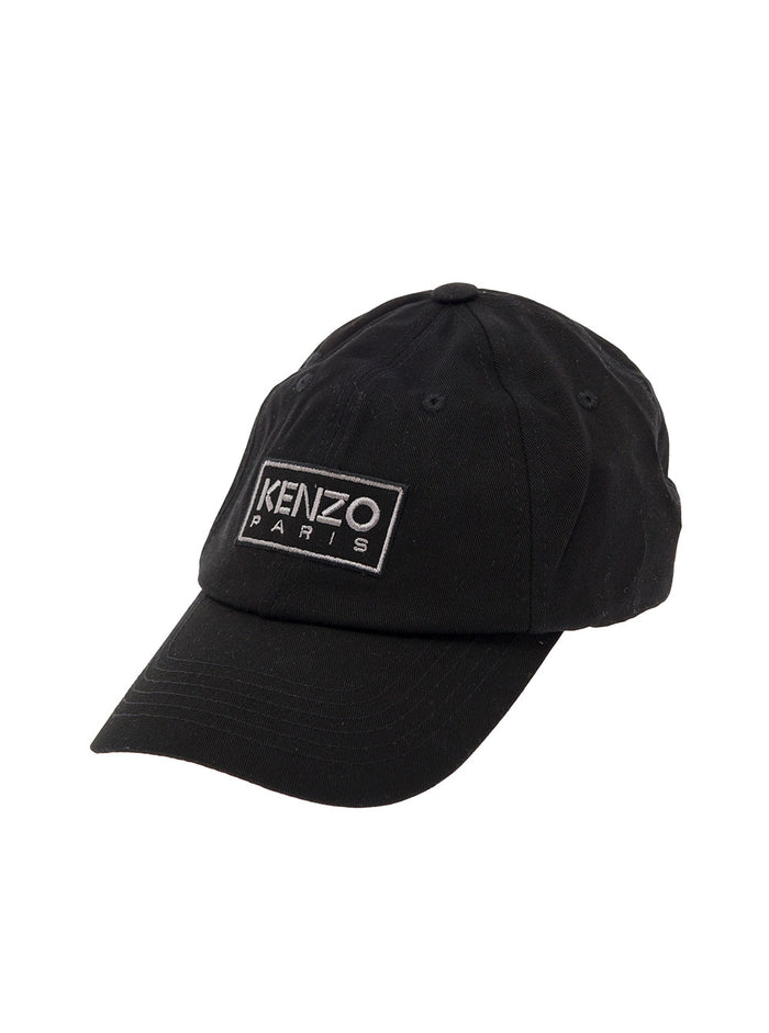 Black Logo-Embroidered Hat Man Kenzo Cotton And Gloves