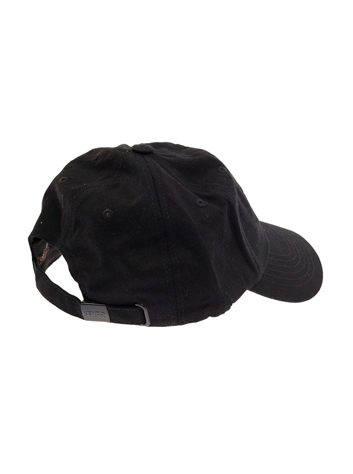 Black Logo-Embroidered Hat Man Kenzo Cotton And Gloves