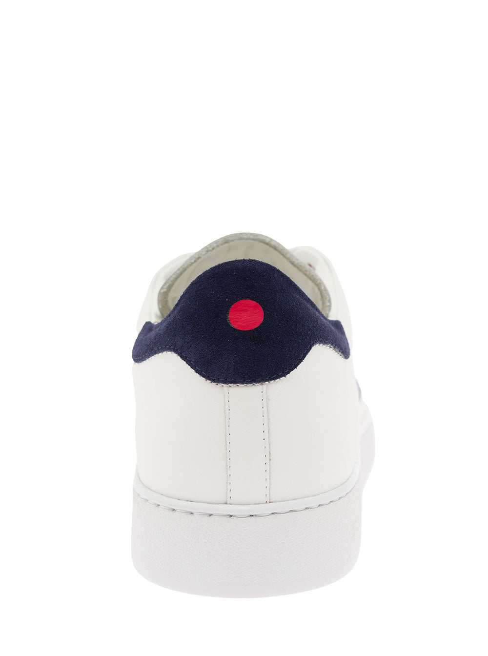 White Suede Sneakers Man Kiton Calf