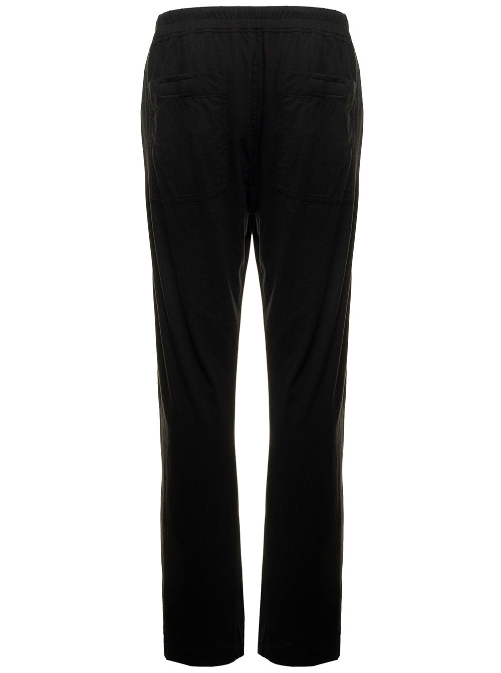 Pantaloni - Berlin Drawstring Black Cotton Trousers