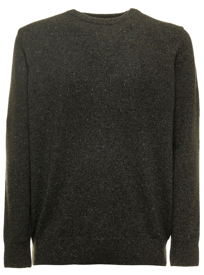 Essential Tisbury Crew Fw22 Knitwear Green Lambswool Jersey