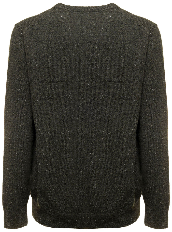 Essential Tisbury Crew Fw22 Knitwear Green Lambswool Jersey