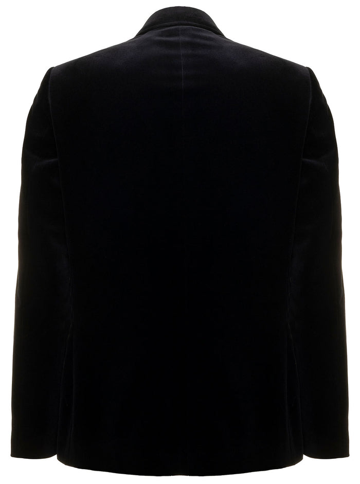 Look Vetrina 2 Giacca Mower Diagonale Grosso Foderato Black Cotton Elastane Blazers