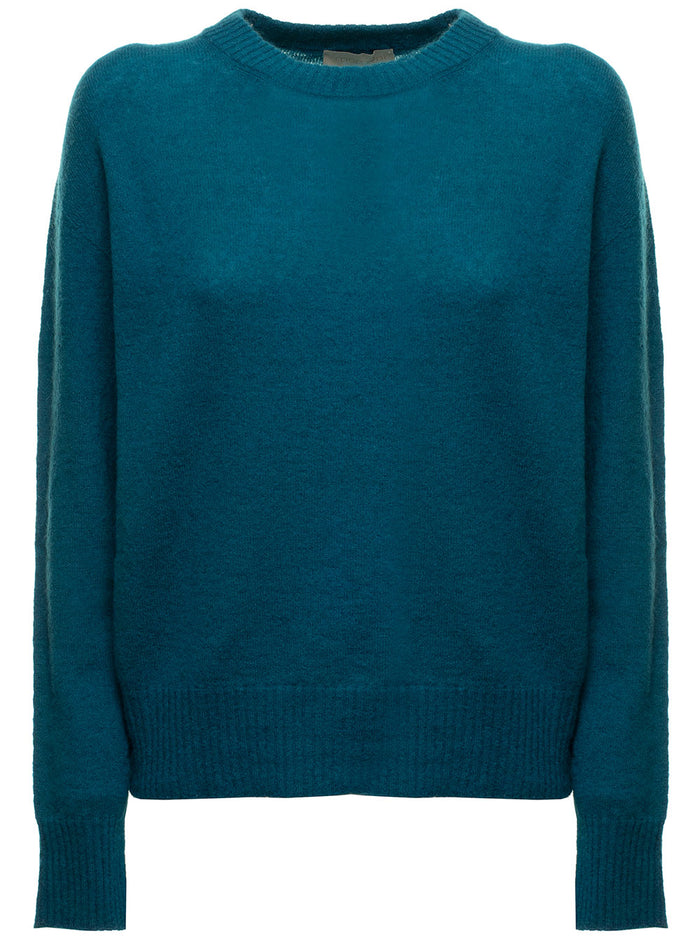 Maglia Mohair Verde Petrolio Momonì Donna Green Pa Wme Wm El Jersey