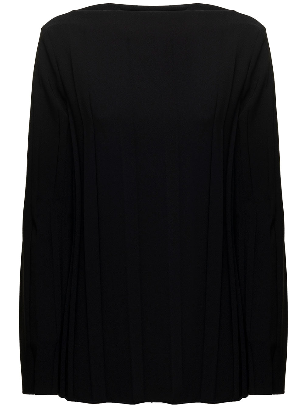 2 Cioccolato Black Polyester Elastan Shirts And Blouses