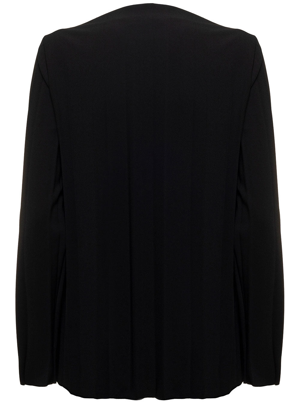 2 Cioccolato Black Polyester Elastan Shirts And Blouses