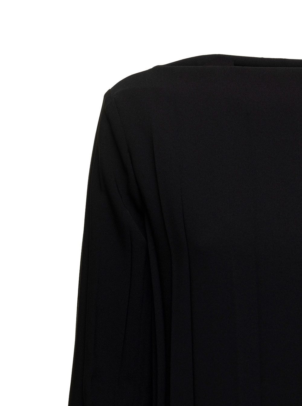 2 Cioccolato Black Polyester Elastan Shirts And Blouses