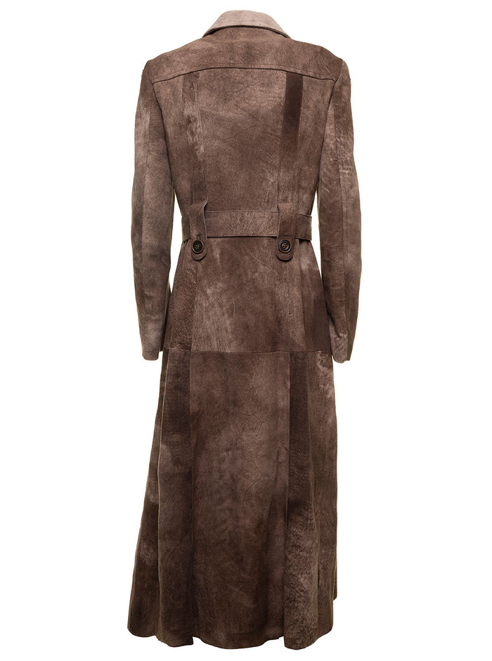 Cappotto Brown Lamb Outerwear