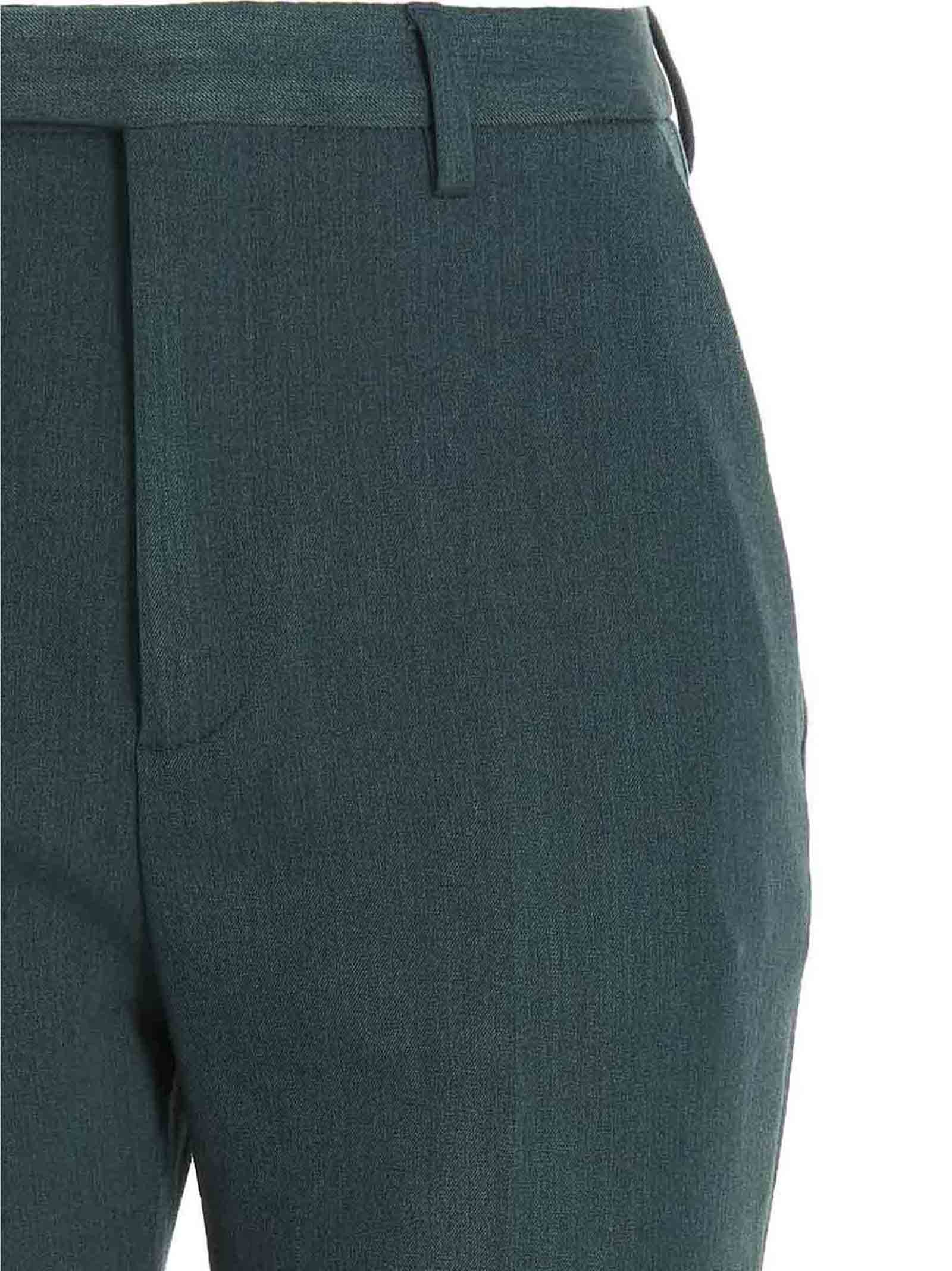 Vivian Trousers Green Polyester Viscose Elastane