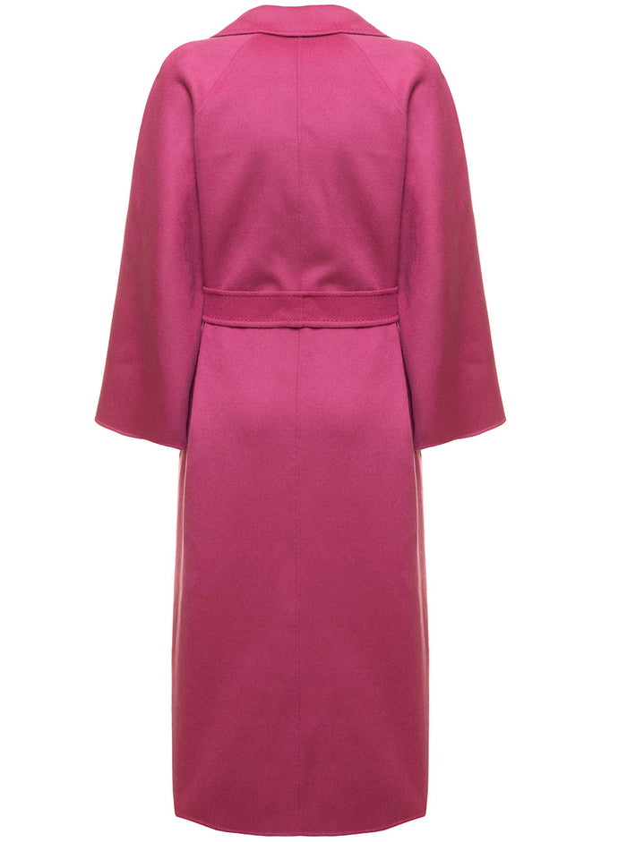 Seguret Double Wool Belteed Coat Pink