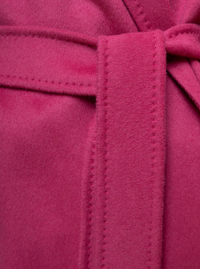 Seguret Double Wool Belteed Coat Pink