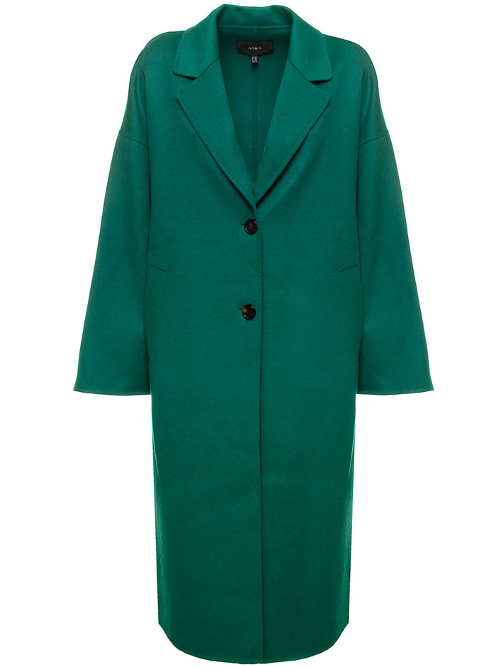 Double Wool Lucrezia Coat Green