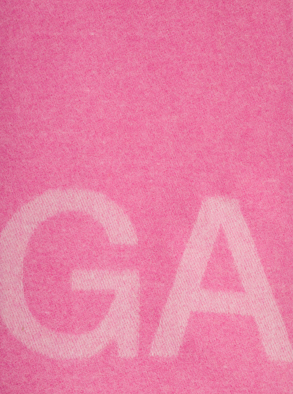 Wool Mix Fringed Scarf Pink Recycled Scarfs And Foulards