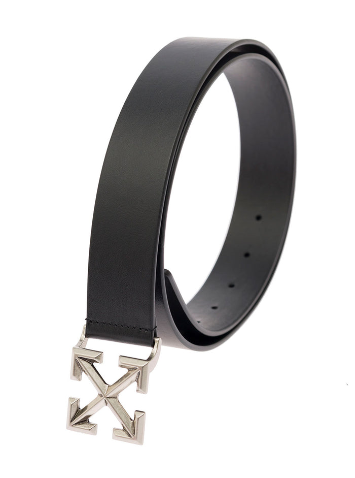 Classic Arrow Belt H35 Black Leather