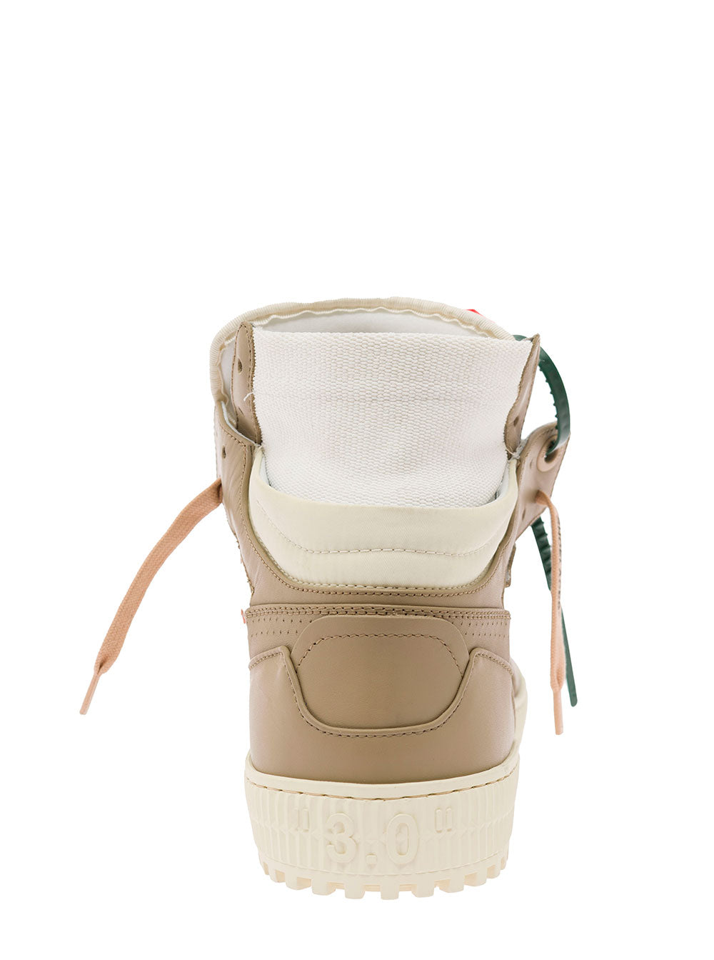 Brown Off-Court 3.0 High Sneakers Leather Man Off-White