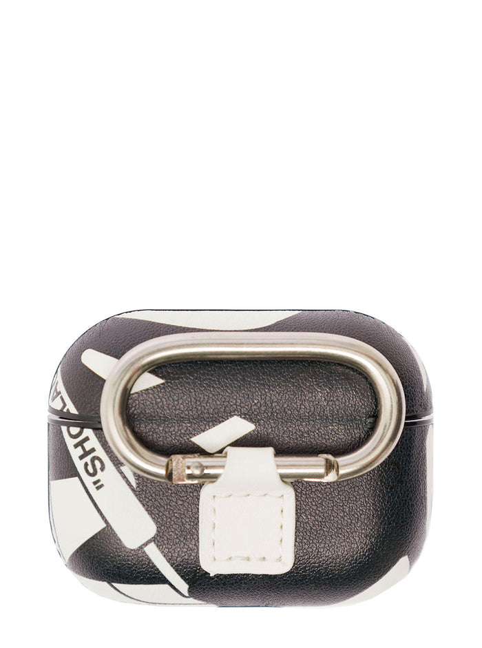 Ooo Printed Cover Airpods Pro White Zam Crossbody Bags